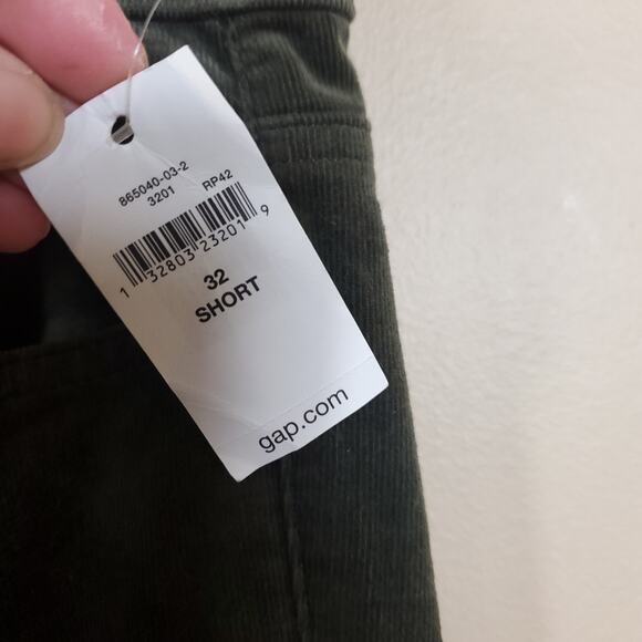Gap Mid-rise Perfect Boot Corduroy Pants in Green Size 32 Short - Picture 8 of 10